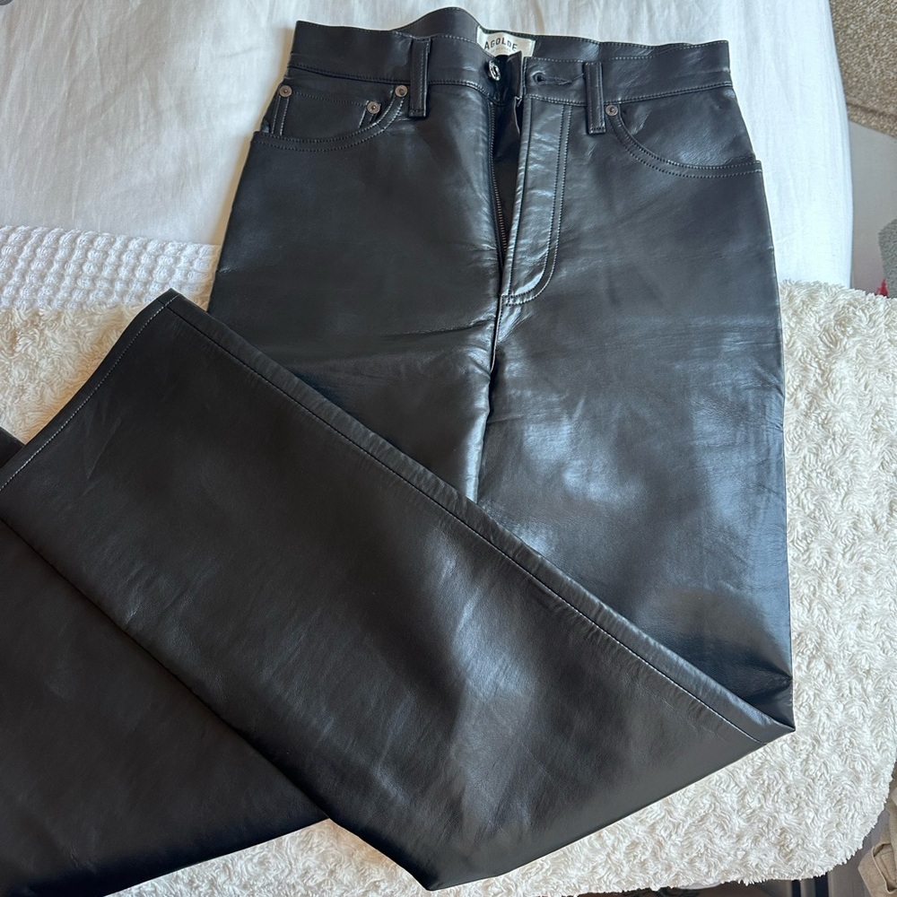 Agolde leather pants